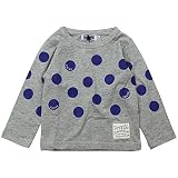 《春夏対応》 SUCRE(シュクル) 杢天竺水玉Pt長袖Tシャツ 100cm /杢グレー NO.F-473175
