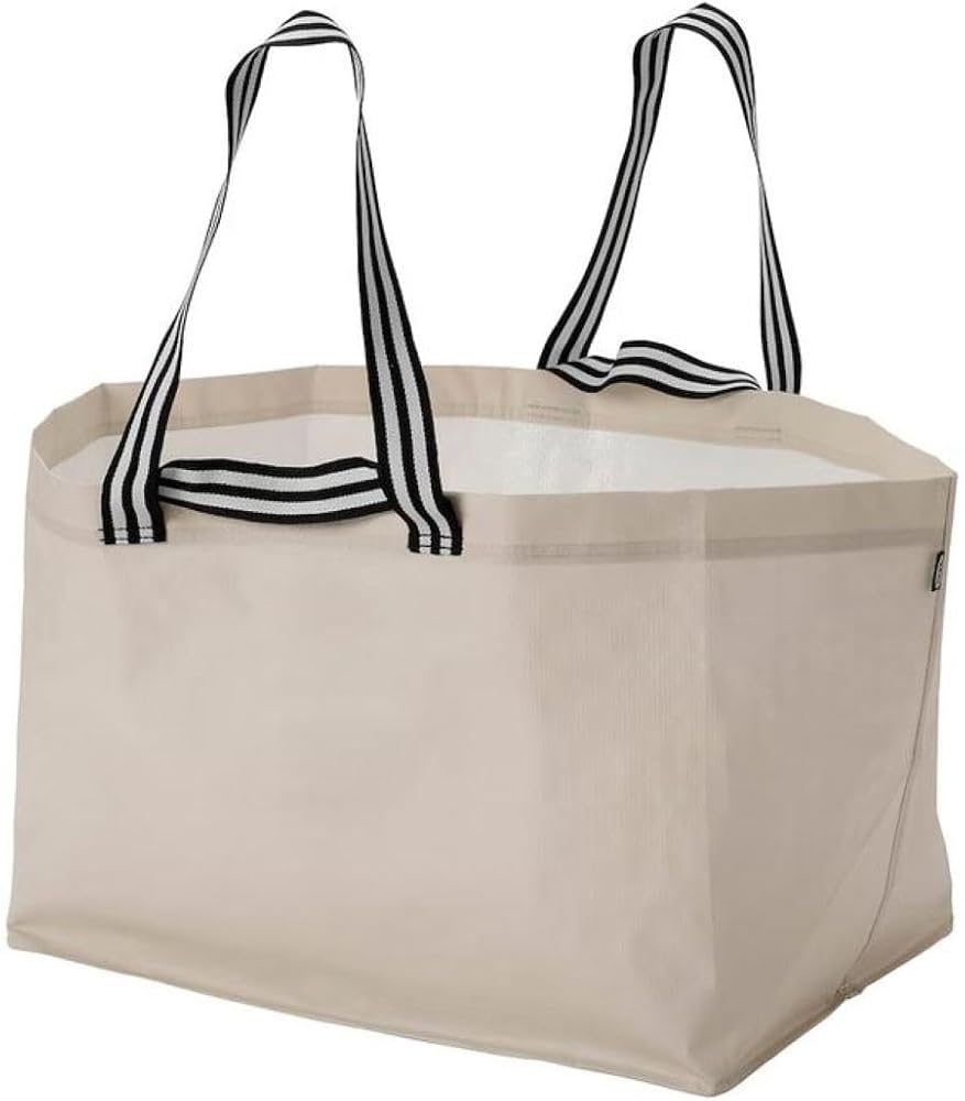 IKEA (イケア) GORSNYGG ヨールスニグ キャリーバッグ L - ライトベージュ 57x37x39 cm/7