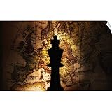 キャンバス上需要壁Peel壁アート印刷entitled King Chess Piece on Oldワールドマップ 48" x 30" 1001434_14_48x30_none