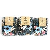 Qingbei Rina Gifts.Blue Ocean Scent Fresh Potpourri BagPetalPerfume SatchelDecorate Bowl and Vase.3 