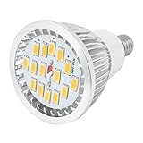 AC85-265V 7W E14 5730 SMD 15LEDsグローブライトスポットライトの電球ウォームホワイト