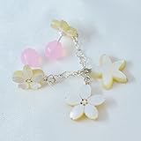 桜 夜光貝製 シェル スタッド ピアス SV925