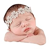 Domybest　ベビー ヘアバンド 花型　花冠　フラワーヘアバンド　リネン　キッズ 子供 カチューシャ 髪飾り ヘアアクセサリー 女の子 新生児 赤ちゃん 出産祝い 内祝い お宮参り 誕生日 100