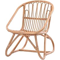 Amazon.co.jp: KAGLAB ラタンチェア パーソナルチェア 籐家具