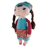 ノーブランド品 ふわふわ　女子ぬいぐるみ　かわいい　人形　装飾　誕生日　プレゼント　全4パタン - 青, 長さ×H：15×34センチメートル