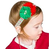 miugleベビークリスマスヘッドバンドwith Bowsベビーガールズ
