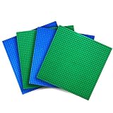 Variety PackクラシックBaseplates (セットof 4 – 10 " x 10 " )互換性の大手ブランド構築ブロック – グリーンとブルー – - - - - - - - - - 
