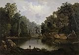 ブルー穴、フラッドWaters、Little Miami川 – ロバート・s. Duncanson – Unframed 28" by 19" GC-201501966-2819