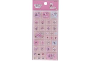 サンスター文具(Sun-Star Stationery) エスターバニー グッズ シール ぷっくり タイル ピンク S8815844