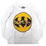 Super5 ヒーローコウモリロングTシャツ オフシロ(2) 120