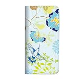 mitas IS03 IS03 ケース 手帳型 ベルトなし バード 鳥 小鳥 とり ブルー (309)NB-0037-BU/IS03