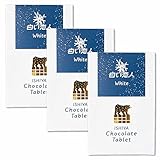 石屋製菓 白い恋人 チョコレート タブレット ホワイト/ブラック 北海道 お土産 プレゼント スイーツ (白い恋人ホワイト, 3枚セット)