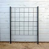 つるバラ用フェンス：カラマリーナVG-Gリトル（グリーンパネル）[幅90cm×高さ120cm] ノーブランド品