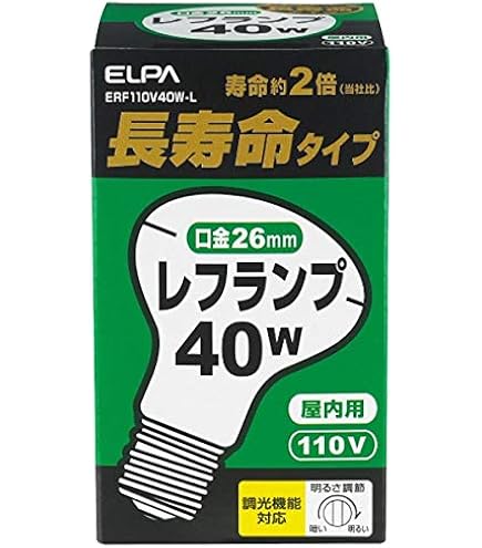 Amazon | パナソニック レフ電球 100V 40W形 口金E26 [10個セット