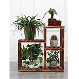 木製フラワーラック室内植物スタンド木製植物フラワーディスプレイスタンド木製ポットシェルフストレージラック屋外 (色 : B1)