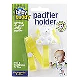 Baby Buddy ベビー バディ ホワイトベア マルチクリップ シングル おしゃぶりホルダー イエロー