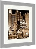 AshleyフレームプリントラスベガスUSA、壁アートホーム装飾、ag6425734 40x34 Silver Frame 6425734-AFPP1-SS24