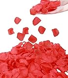 (Red) - Jasmine 1000 Pcs Silk Artificial Rose Petals Wedding Party Flower Decoration,Red