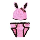 Zhhlinyuan Fashion Newborn Baby Boy Girl Crochet Knit Costume Photo Photography Prop Outfit 2236