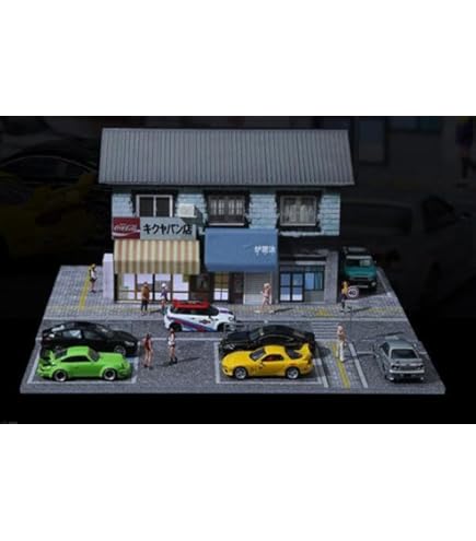 Amazon | 1/64 MoreArt ジオラマ LBWK 駐車場 ミニカー一台おまけ付き