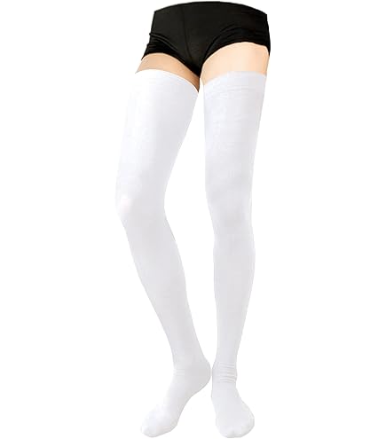 Amazon.co.jp: Somnvs258 女装対応 ホワイト タイツ 200D 大きい