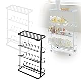 シャンプーラック 3段 シャンプーボトル 収納 ディスペンサー ラック バスボトルラック タワー TOWER(ホワイト)