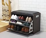 シューズラック　腰かけ付　Ｍサイズ