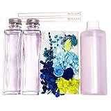 ハーバリウムキット【150ml 2本作成】 (天然石ラピスブルー)