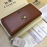 新品未使用 COACH コーチ長財布レディース財布 F53773スヌーピー アウトレット品 coach ブラウン