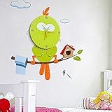 Kid's Room Wall Clocks 3D Creative Decoration Art Clock DIY Wall Clock Peel and Stick Wall Clock for