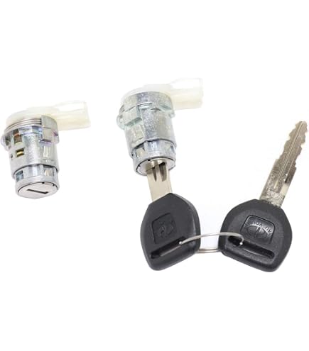 AUTOKAY 72146S73003 Door Lock Cylinder Front Left Driver LH Side & Right Passenger Side RH with Keys for Honda Accord 1998-2002 Civic 2001-2005 Odyssey 1999-2004 S2000 2000-2009 Honda CRV CR-V Element