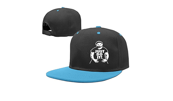 Amazon 子shia Labeouf Just Do Itブラックスポーツスナップバックヒップホップキャップハット Us サイズ One Size カラー ブルー 帽子 通販