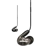 SHURE シュア イヤホン 有線 マイク付き AONIC 4 SE42HYBK+UNI-A ブラック 高遮音性 ゲーム ゲーミング カナル型 ワイヤレス変換可(別売) MMCX リケーブル プロ仕様 配信 音楽 オーディオリスニング レコーディング