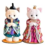 【プティルウ】こわくないかわいいお雛様、ねこの立ち雛飾り (ノーマル)