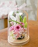 プリザーブドフラワー ガラスドーム ギフト ガラスの森 ～ローズほのか～
