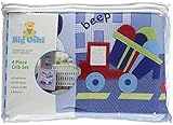 Big Oshi 4-Piece Crib Set Blue [並行輸入品]