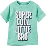 Carter's(カーターズ) スーパークールリトルブラザーグラフィックティ グリーン トップス半袖Tシャツ 24ヶ月【並行輸入】