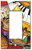 Art Plates - Keyboard Switch Plate - Single Rocker [並行輸入品]