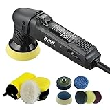 ​ZOTA ミニポリッシャー,50mm/75mmダブル裏板電動ポリッシャー 車，100V六段変速 3000-7200RPM 恒定回転速度ポリ