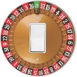 Rikki Knight RND-LSPROCK-85 Roulette Table Round Single Rocker Light Switch Plate [並行輸入品]