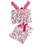 Junda　ベビー服 はいはいロンパース＋ヘッドバンド　出産祝い　女の子 夏