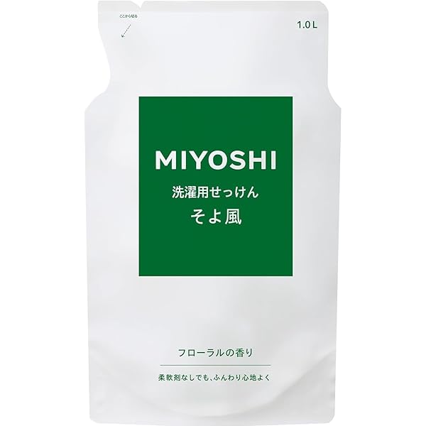 Amazon | MIYOSHI ミヨシ石鹸 そよ風液体せっけん1100ml