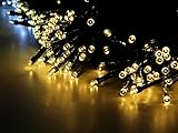 Esky? Solar Powered Outdoor LED String Light, 55ft 17m 100 LED Solar Fairy String Lights for Patio, 