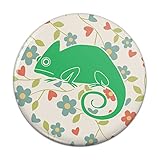 カメレオン花の壁紙ピンバックボタンピンバッジ - 2.25 "直径