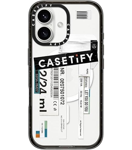 Amazon.co.jp: CASETiFY クリア MagSafe 対応 iPhone 16 ケース [黄変