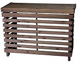 シンプルタイプ 室外機カバー 国産杉 横板 内寸：幅896ｍｍ×奥行397ｍｍ×高さ710ｍｍ DB（ダークブラウン）色