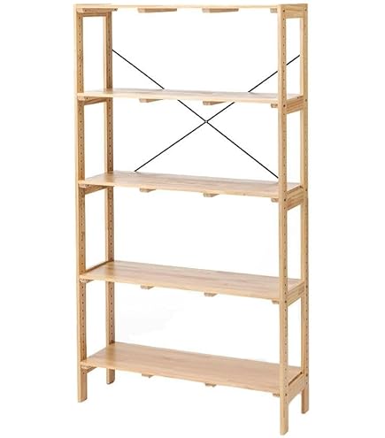 Amazon｜カインズ(CAINZ) 木製ラック 5段 ナチュラル 幅67cm