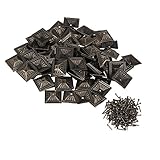 ヴィンテージ家具Upholstery正方形ブロンズNails Tacksスタッド100個パック