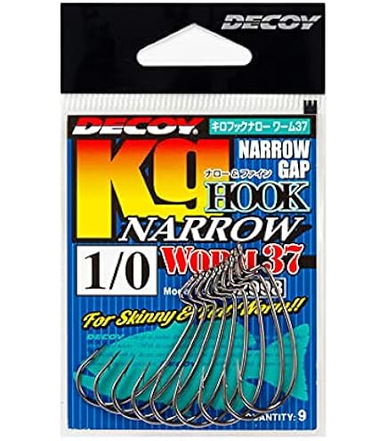 Amazon | カツイチ(Katsuichi) ワーム37 キロフックナロー #4/0