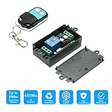 OWSOO 433Mhz 1CH 10A無線RFりモーコンスイッチ1個+1PCS 2キーRFトランスミッタ 1527チップ スマートホームオートメーション